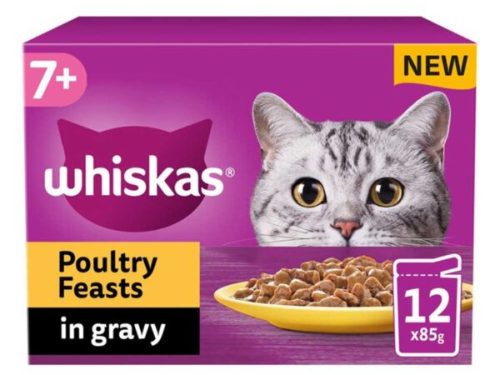 Whiskas Senior 7+ Poultry Feasts in Gravy 12x85g